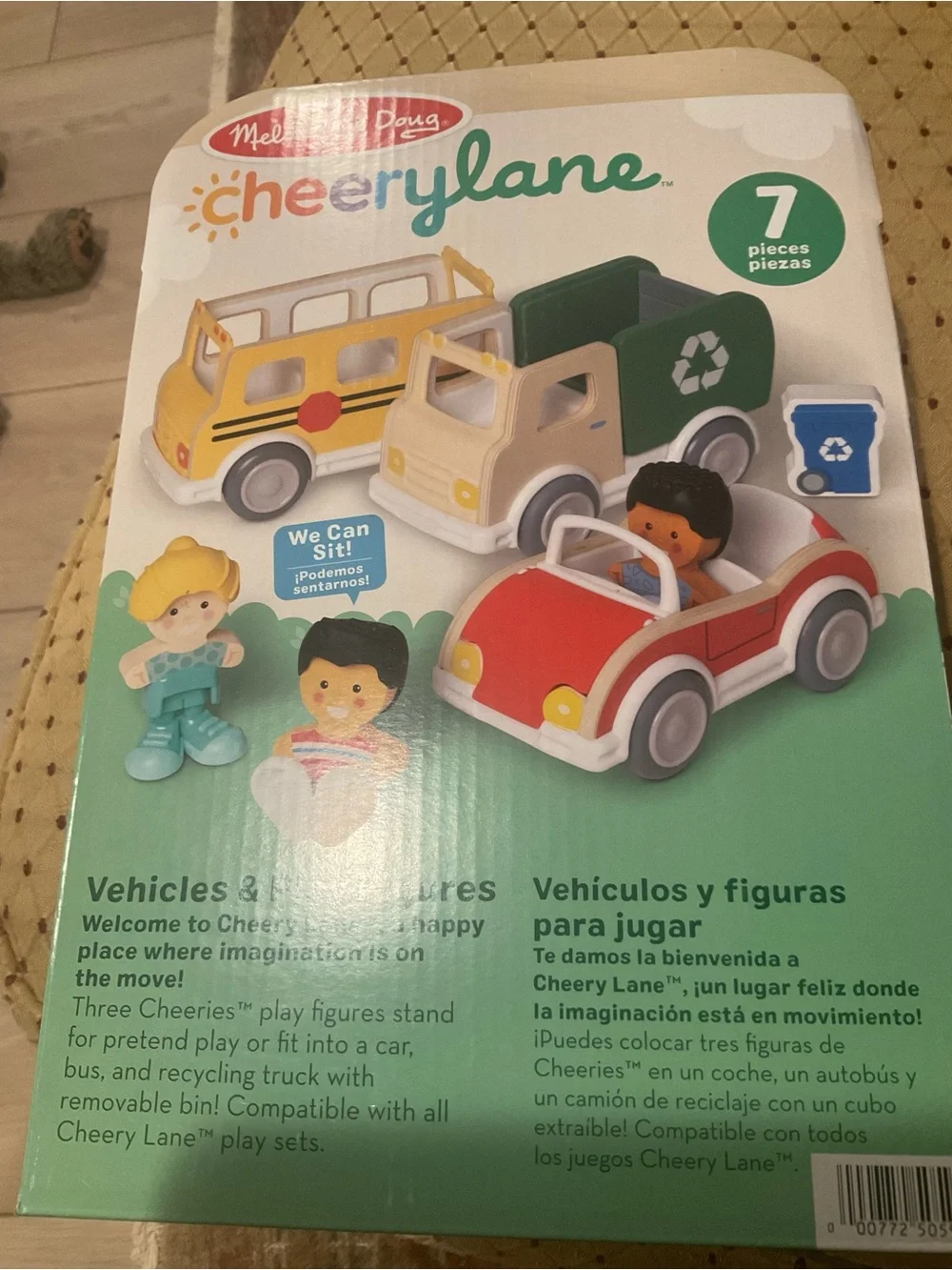 Melissa & Doug Cheery Lane Vehicle and Figures Set New